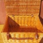 Rattan Wicker fonott kosár láda tároló 52x40x25cm-es szép megkímélt állapotban fotó