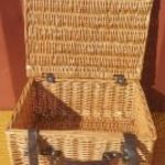 Rattan Wicker fonott kosár láda tároló 41x31x20cm-es fotó