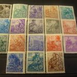 NDK postatiszta** sor 1953 MI 362-79 kat.ár 150 euro fotó