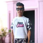 Póló I'm just Ken mintával barbie típusú FIÚ babákhoz BEVEZETŐ ÁRON fotó