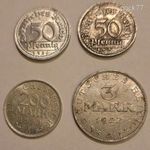 Németország 3 reichmárka, 200 reichmárka 50 reichpfennig lot fotó