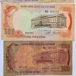 1971 Vietnám 100, 200, 500, 1000 Dong fotó