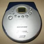 Micromaxx MP3 Discman 120/45 sec anti-shock Vintage Hordozható CD Lejátszó MM2649 fotó