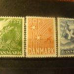 Dánia postatiszta** sor 1947 MI295-97 fotó