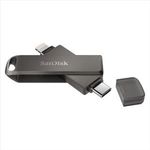 Pen Drive 256GB Type-C / Lightning SanDisk iXpand Flash Drive Luxe fekete (SDIX70N-256G-GN6NE / 1... fotó