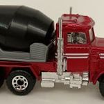 1981 Matchbox LTD. Peterbilt Metál Piros Betonkeverő cementkeverős teherautó Kamion RITKÁBB SZÍN! fotó