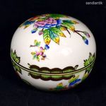 HERENDI VIKTÓRIA MINTÁS PORCELÁN BONBONIER ( SÉRÜLT ) fotó