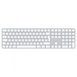 Apple Magic Keyboard (2024) Touch ID and Numeric Keypad Bluetooth Keyboard White HU MXK73MG/A Per... fotó