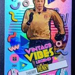 Új! Thierry Henry Arsenal Vintage Vibes Legend focis kártya Match Attax 2025 fotó