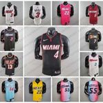 Új NIKE AIR JORDAN NBA MEZ Mezek MIAMI HEAT HERRO ROBINSON BUTLER WADE JAMES OLADIPO ADEBAYO fotó