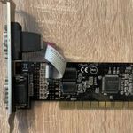 Moschip 2 csatlakozós soros (RS232) port PCI kártya fotó