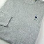 EREDETI RALPH LAUREN (2XL/3XL) ELEGÁNS *NAGYON EXTRA* FÉRFI *MINŐSÉGI* SZÜRKE SZÍNŰ PULÓVER fotó