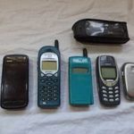 [ABC] 5db retro mobiltelefon, Nokia, Motorola, Ericsson fotó