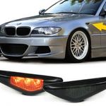 BMW E46 facelift coupe cabrio fekete burás futófényes SMD LED oldalindex szett fotó