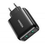 UGREEN Gyorstöltő, 2xUSB-A, 18W, PD 3.0 EU (fekete) fotó