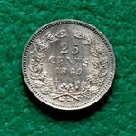 GULDEN 25 CENT 1849 HOLLAND EZÜSTPÉNZ fotó