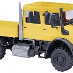 Busch 51080 H0 Tehergépjármű modell Mercedes Benz Unimog U 5023, sárga fotó