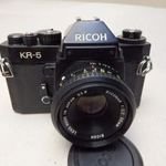 RICOH KR 5 RÉGI FÉNYKÉPEZŐGÉP RETRO RICONAR 55 MM OBJEKTÍV fotó