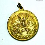 1848-1898 SZABADSÁGHARC ARANYOZOTT BRONZ EMLÉKÉREM ! fotó