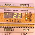 DIN sínes Sörkollektor vezérlő-Hőfokkülönbség kapcsoló-termosztát MODUL fotó