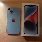 Apple iPhone 14 Független Újszerű Kék Garival ! fotó