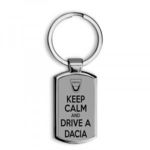 Keep calm Dacia elegáns fém kulcstartó fotó