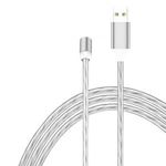 Apple LIGHTNING világító LED töltőkábel kábel - fehér színben fotó