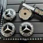 Új Mercedes 4db 60mm Alufelni Felni Közép Kupak Felniközép Felnikupak Embléma Sapka Kerékagy fotó