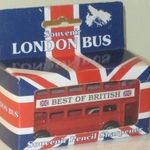 London Busz Hegyező emeletes British - DOBOZÁBAN Matchbox 10cm fotó