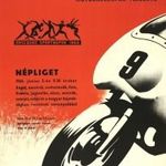 régi plakát BP. HONVÉD SE NEMZETKÖZI ÉS ORSZ BAJNOKI GYORSASÁGI MOTORKERÉKPÁR VERSENYE NÉPLIGET 1966 fotó