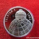 TELSTAR 1. 500 FORINT 1992, EZÜST: 31, 46g; PP, enyhe oxidfolt fotó