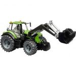 bruder Deutz Traktor 8280 TTV homlokrakodóval Kész modell Mezőgazdasági modell fotó