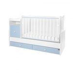 Lorelli Trend PLUS kombi ágy 70x165 - White Baby Blue fotó