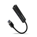 Axagon HMA-GL3A 3 portos USB3.2. Gen 2 fekete HUB Gigabit LAN porttal fotó