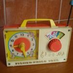 FISHER-PRICE TOYS ZENÉLŐS RÁDIÓ 1971-1984-KÉSZITETTÉK RITKA DARAB fotó