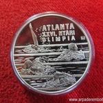 XXVI.NYÁRI OLIMPIA - ATLANTA / ÚSZÁS 1000 FORINT 1994, EZÜST: 31, 46g; PP, nagyon enyhe mikrokarc fotó