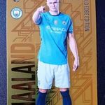 Erling Haaland Manchester City Gold Edge Edition focis kártya Match Attax 2025 fotó