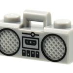 Hordozható kazetofon / Boom Box EREDETI LEGO elem - Tim Burton Batman 76161 1989 - Új fotó