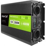 Green Cell KFZ Spannungswandler Power Inverter 12V > 230V 2000W/4000W USB/2x Steckdose/Display Bl... fotó