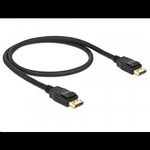 DeLock 85506 Displayport 1.2 apa > Displayport apa 0, 5m fekete (DL85506) fotó