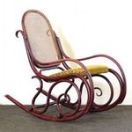 0U551 Antik jelzett Thonet hintaszék fotó