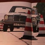 Mercedes W115 4 db eredeti, gyári prospektusa. Ötvenéves prospektus szett 680 fotó