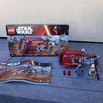 LEGO Star Wars - Rey siklója 75099 készlet Dobozzal leírással - jó állapotú fotó