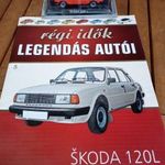 SKODA 120 L "Régi idők legendás autói" 5 szám DeAgostini 1: 43 Új!!! Bontatlán!!! Újsággal!!! fotó