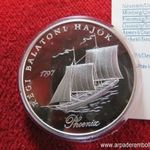 RÉGI BALATONI HAJÓK - PHOENIX 2000 FORINT 1998, EZÜST: 31, 46g/925; PP, enyhe oxidfolt fotó