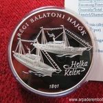 RÉGI BALATONI HAJÓK - HELKA & KELÉN 2000 FORINT 1997, EZÜST: 31, 46g/925; PP, nagyon enyhe oxidfolt fotó