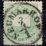 1874 színesszámú krajcáros NEUMARHOF bélyegzés Horvátország Croatia - Gudlin E2.2 / 200p (d41) fotó