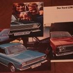 Ford Taunus P6 12M 15M 3 db eredeti gyári prospektusa. Ötvenéves prospektus szett 654 fotó