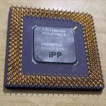 Intel Pentium I 133 MHz-es processzor, SY022, CPU, microprocessor, retro, kerámia, Socket7 fotó