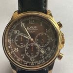 LORUS Chronograph - Aranyozott nagyméretű (44mm.) férfi sport chrono friss szevízzel - 1 Ft.-ért fotó